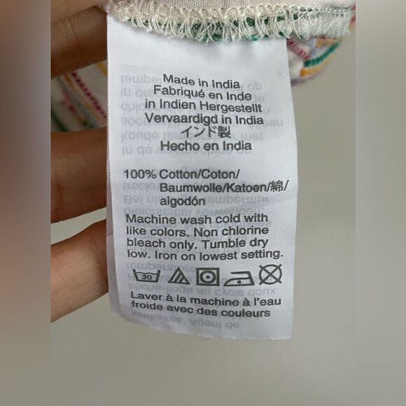 Madewell Button-Front Cami Tank in Textural Rainbow Stripe - Picture 10 of 10